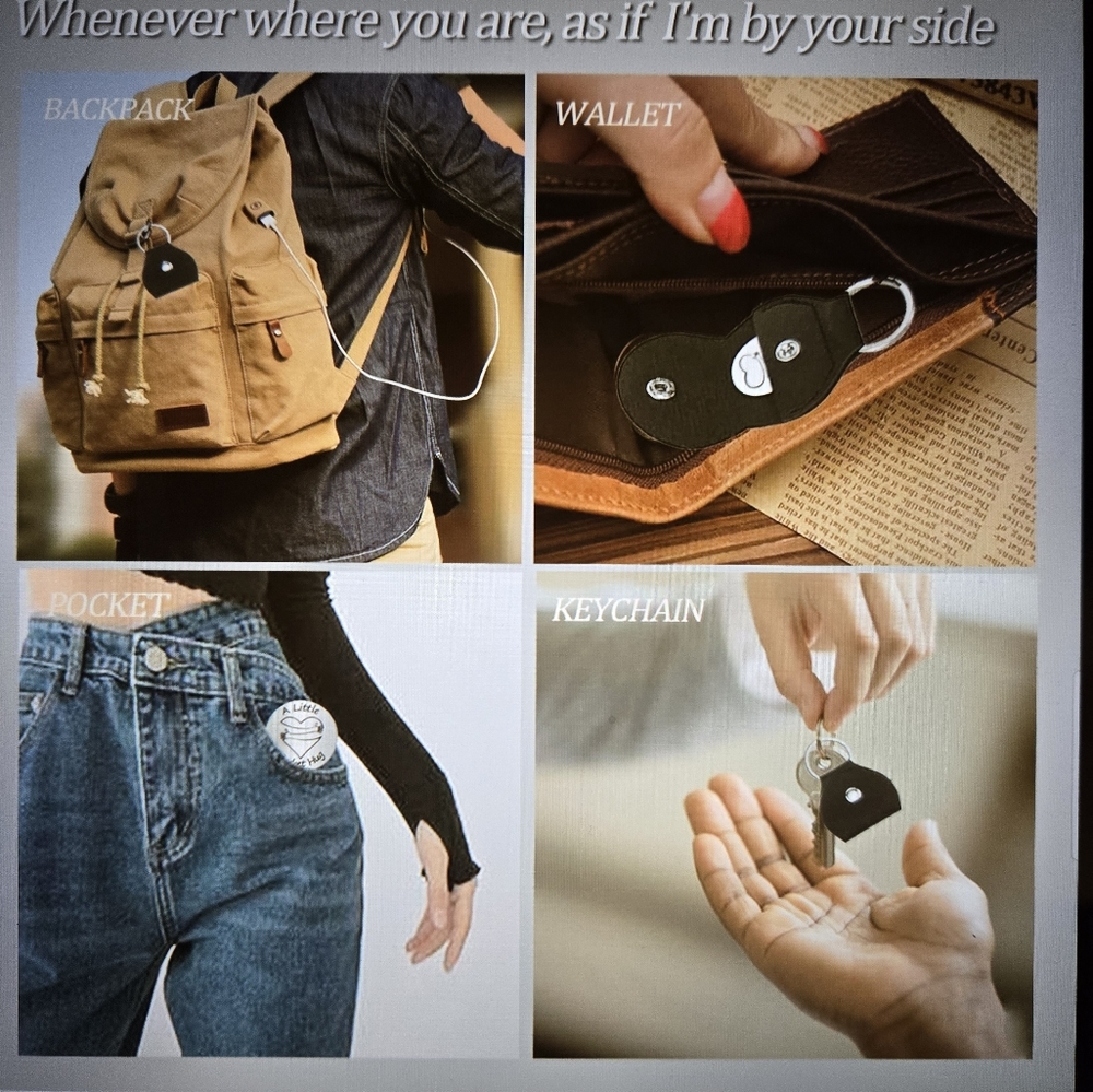 SON Pocket Hug Token Keyring Inspirational Gift - Picture 3 of 5